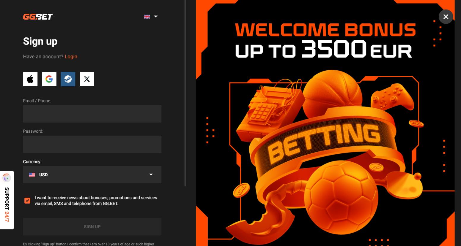 ggbet promo code