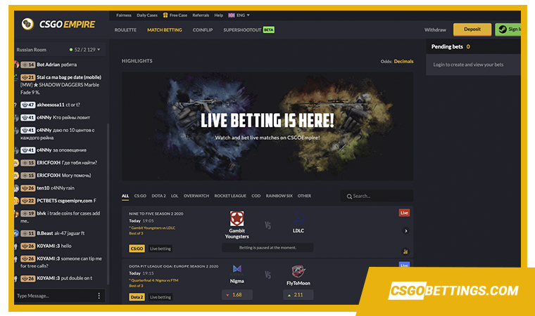 csgoempire overview