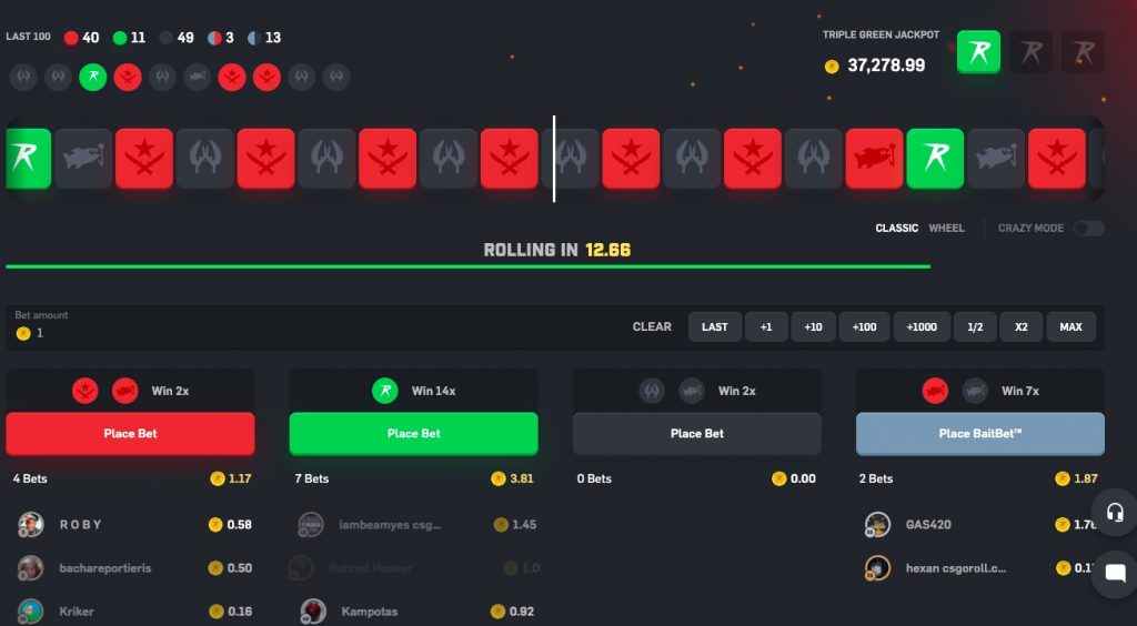 csgoroll roll overview