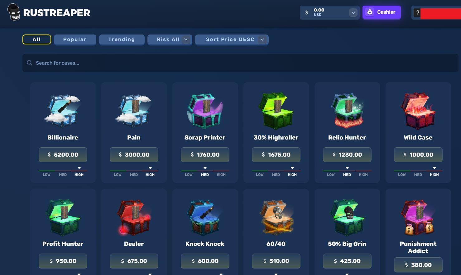rustreaper code no deposit bonus