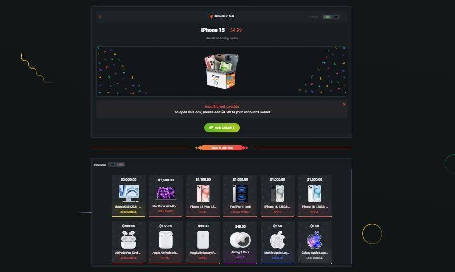 free mystery box lootie