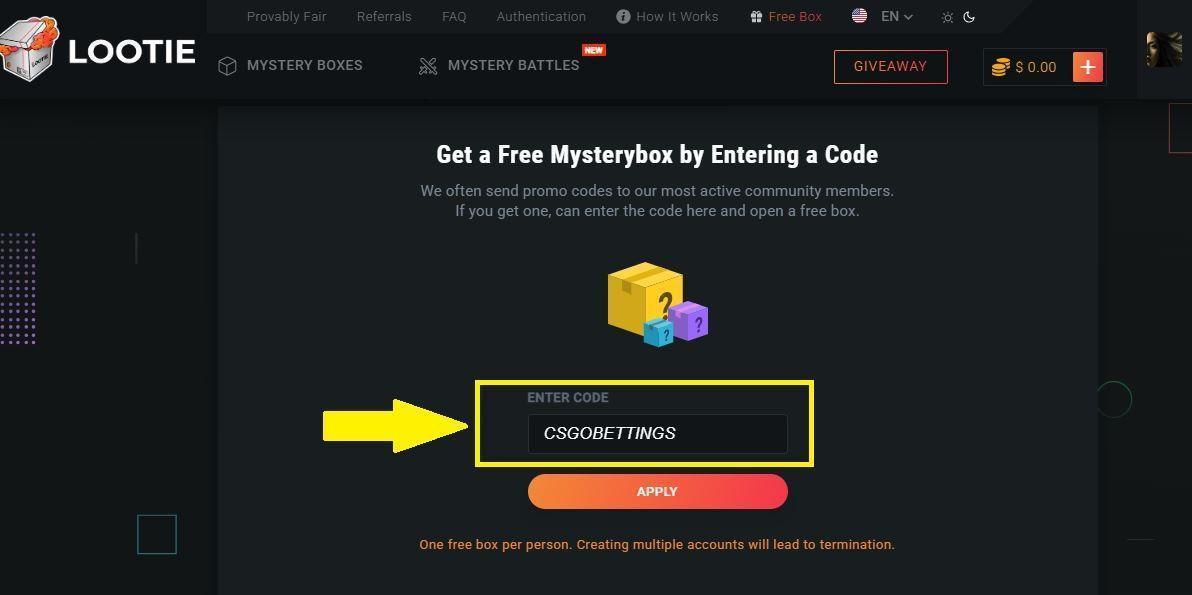 lootie free box