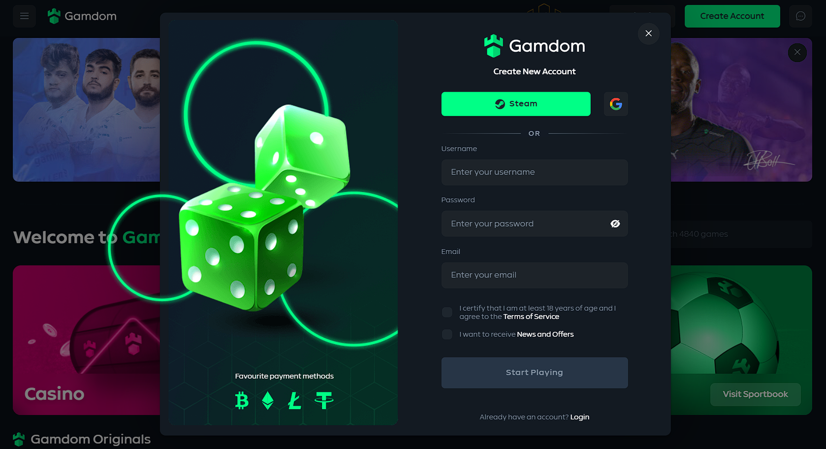 Gamdom bonus code