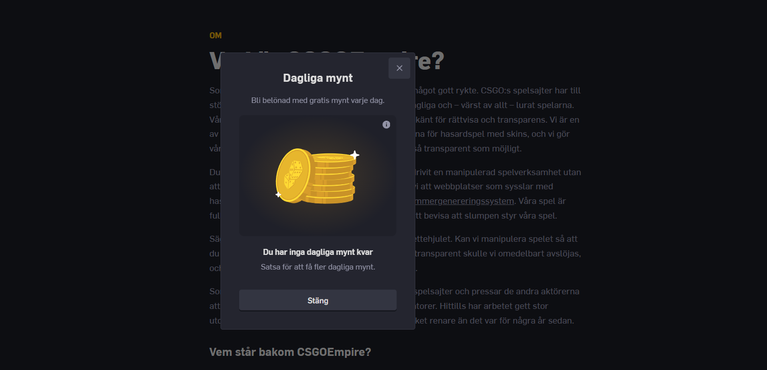 csgoempire redeem code