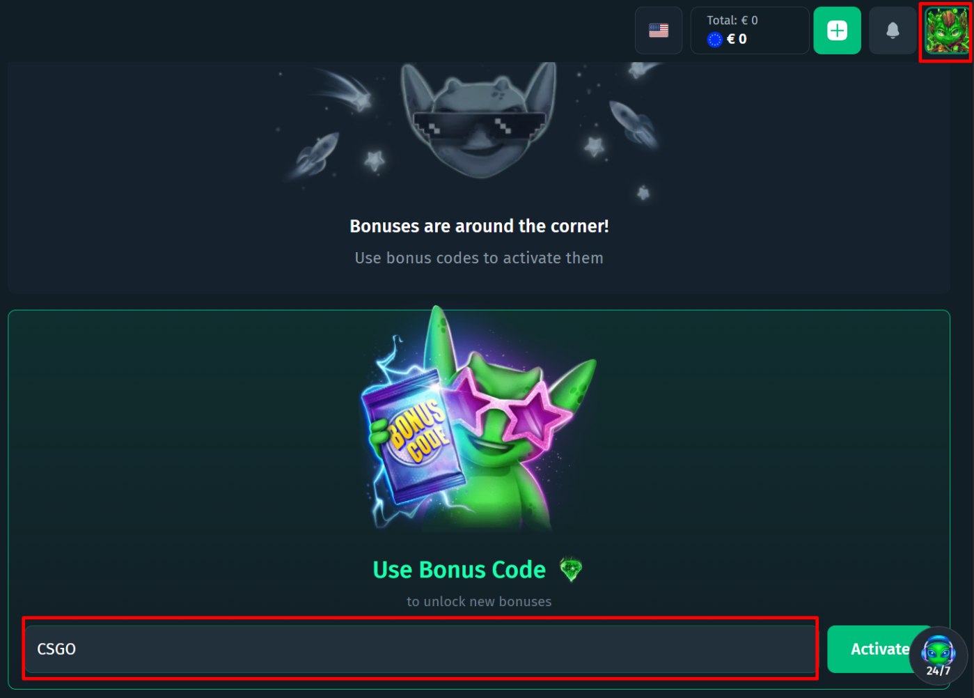 cbet bonus