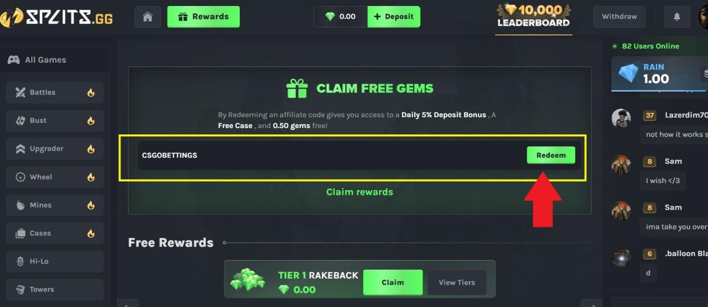 splits.gg referral codes