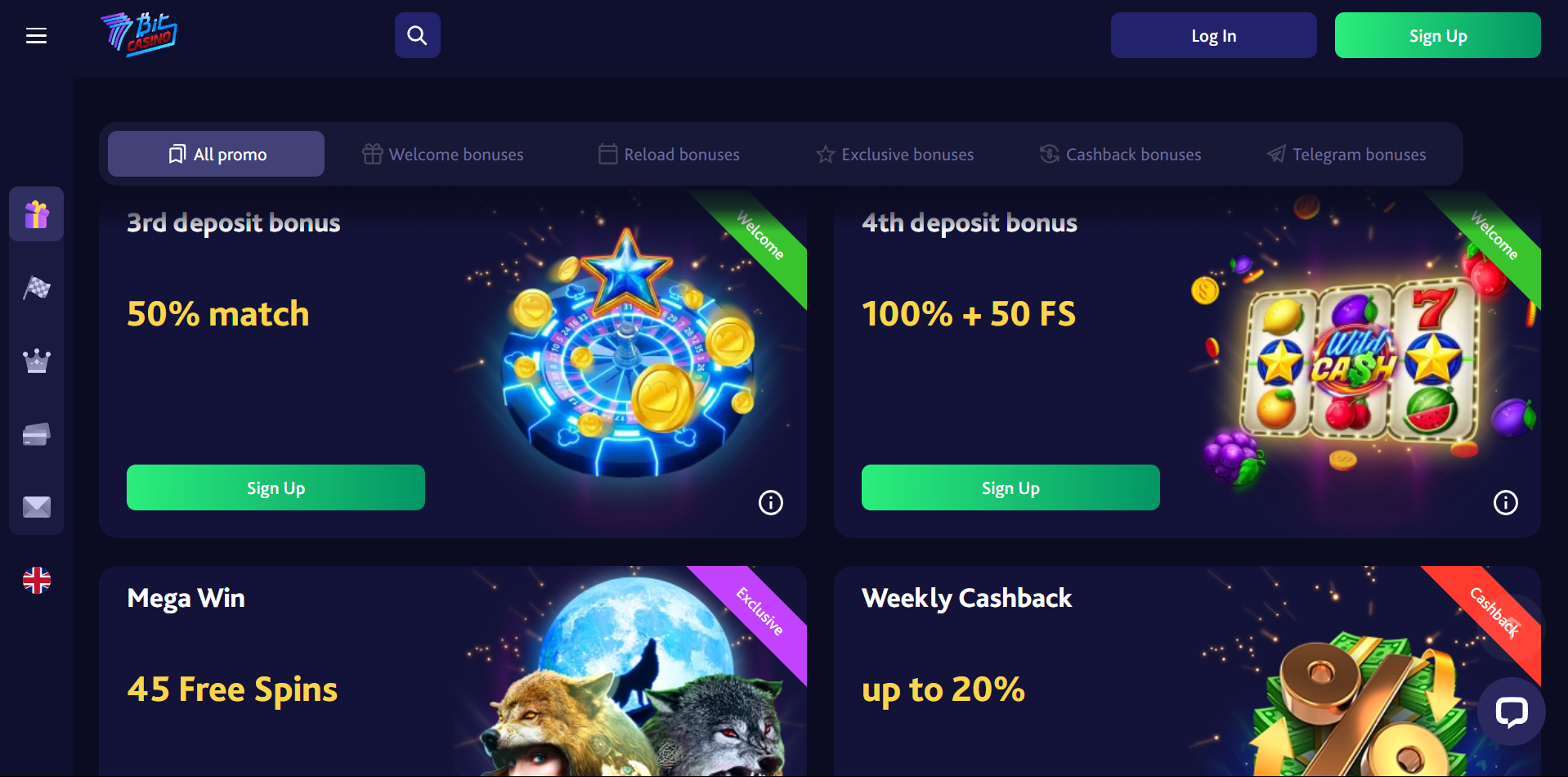 7bit casino no deposit bonus codes for existing players