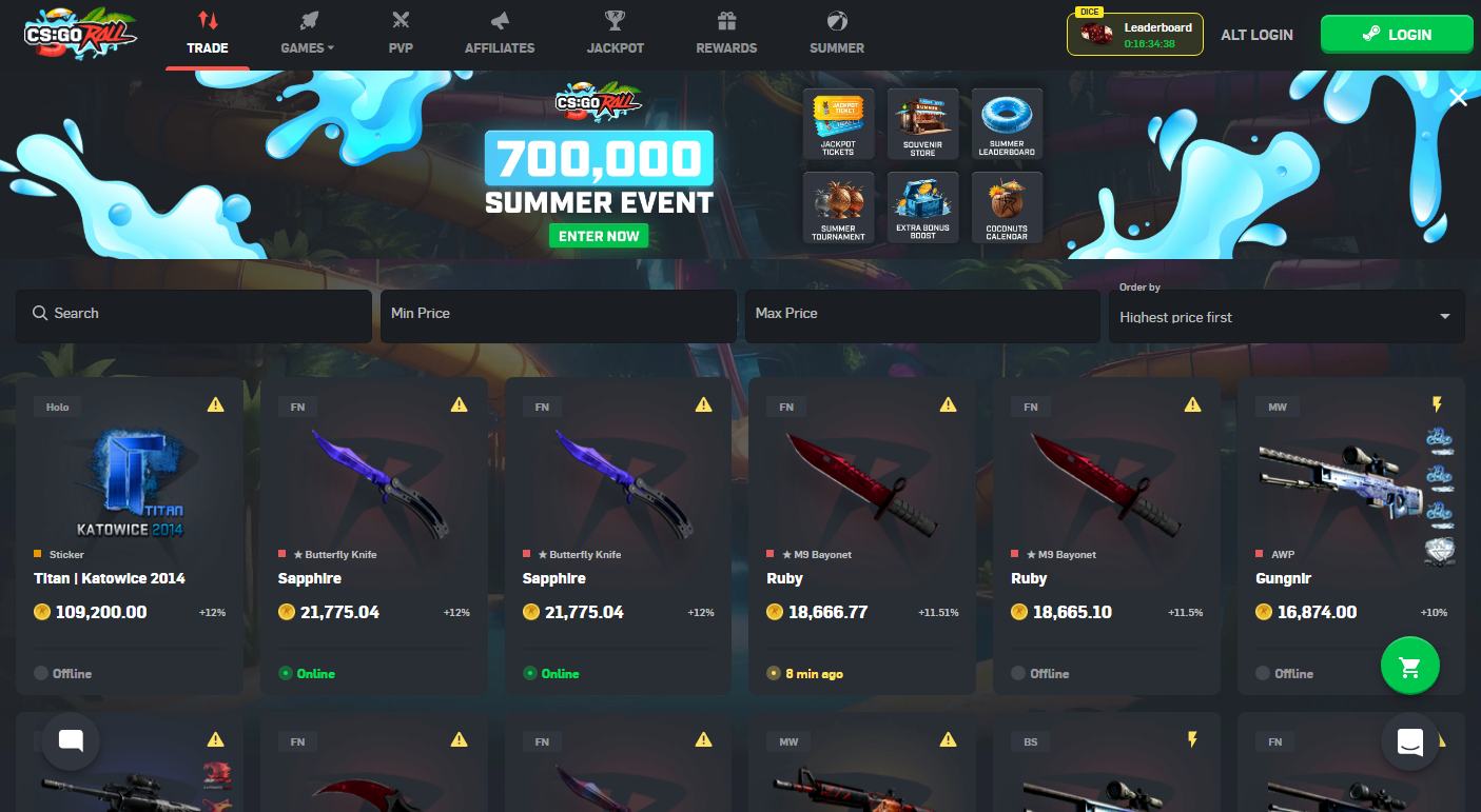 low csgo gambling sites