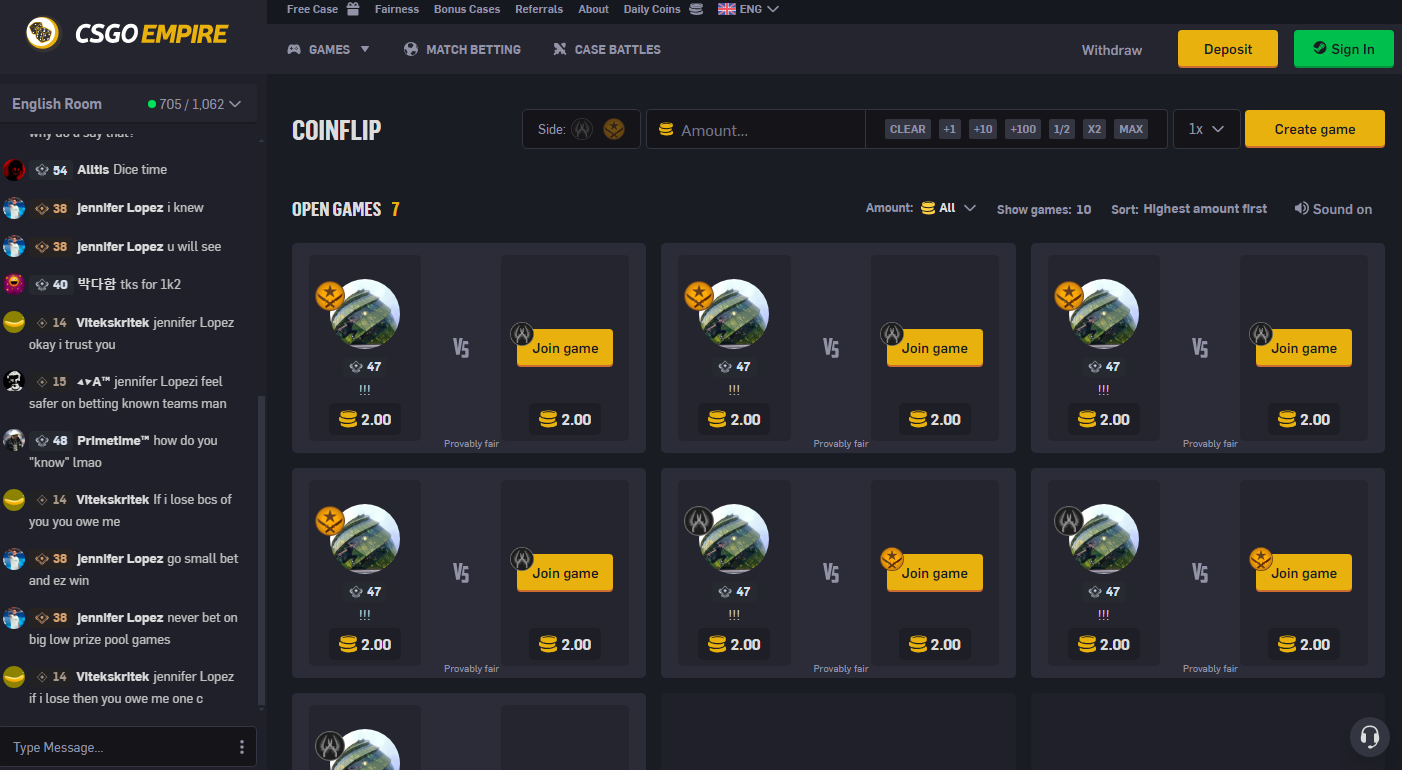 coinflip csgo sites