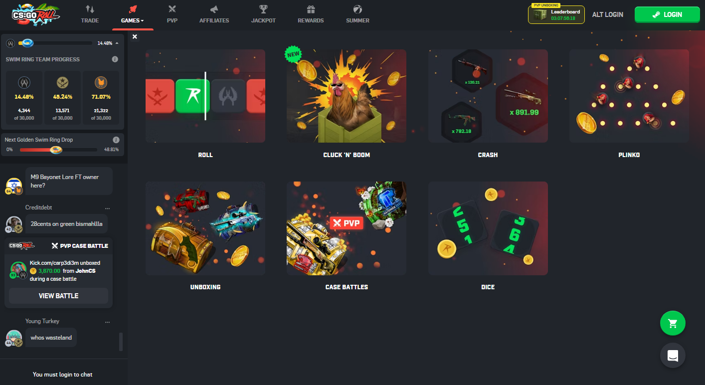 CSGO skin betting