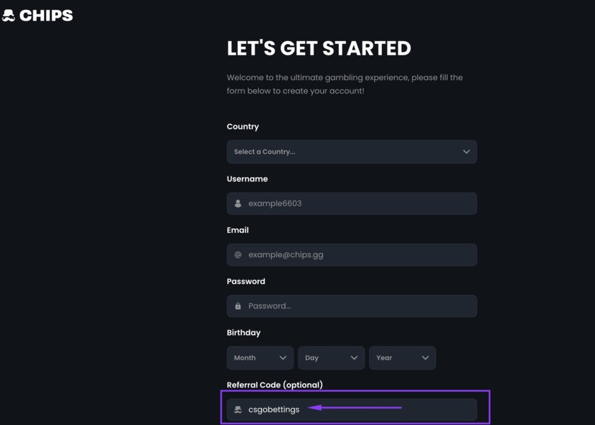 chips.gg referral code