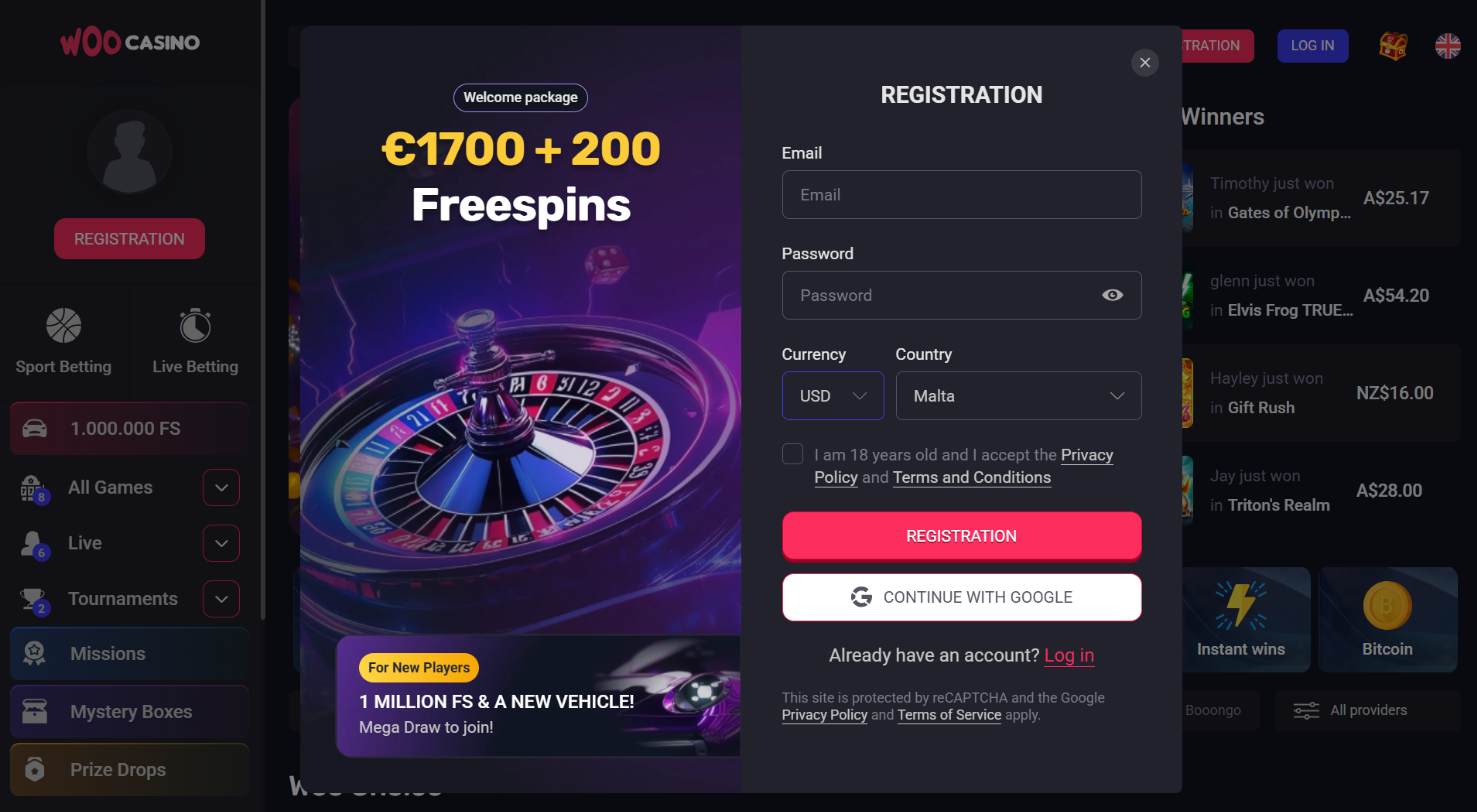 woo casino no deposit bonus