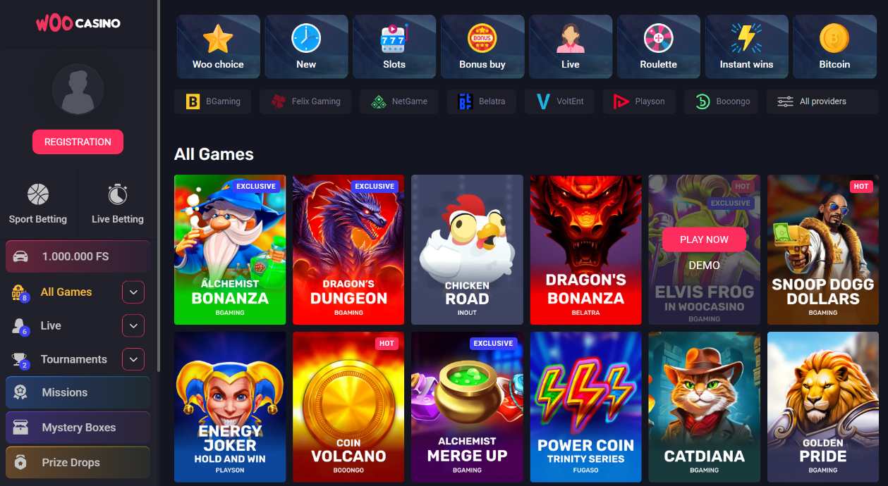 woo casino no deposit code