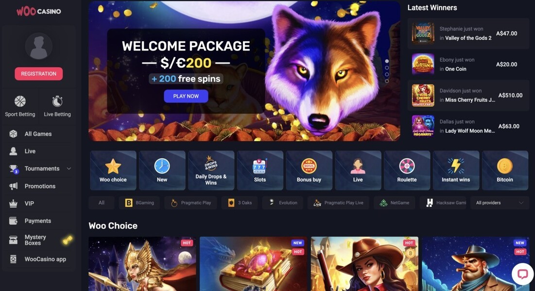 woocasino review