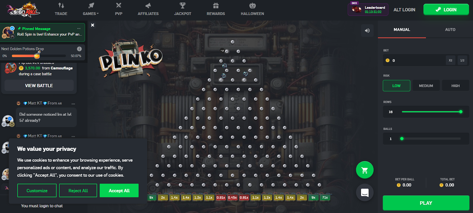 csgo plinko sites