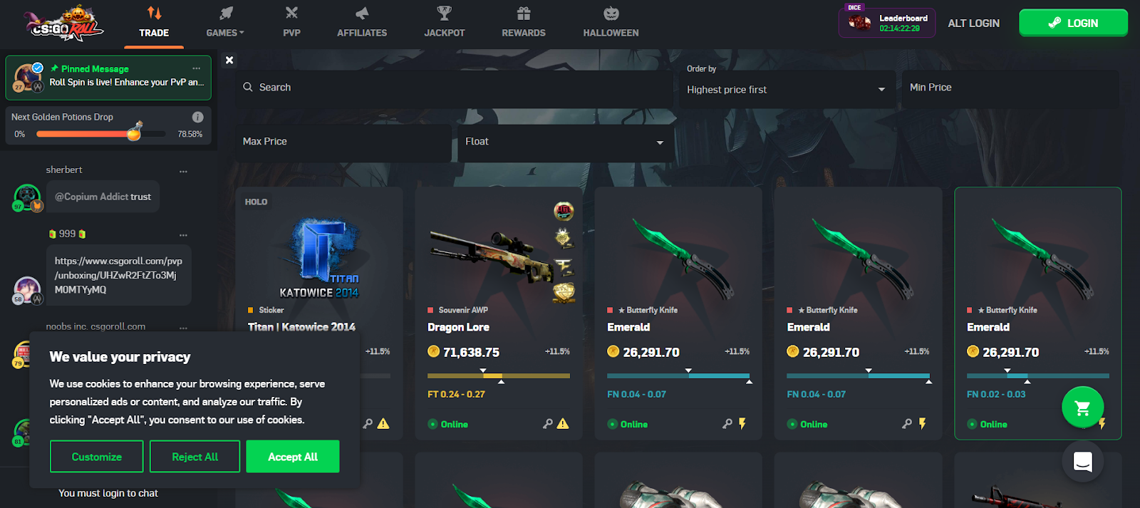 csgo skin upgrade sites