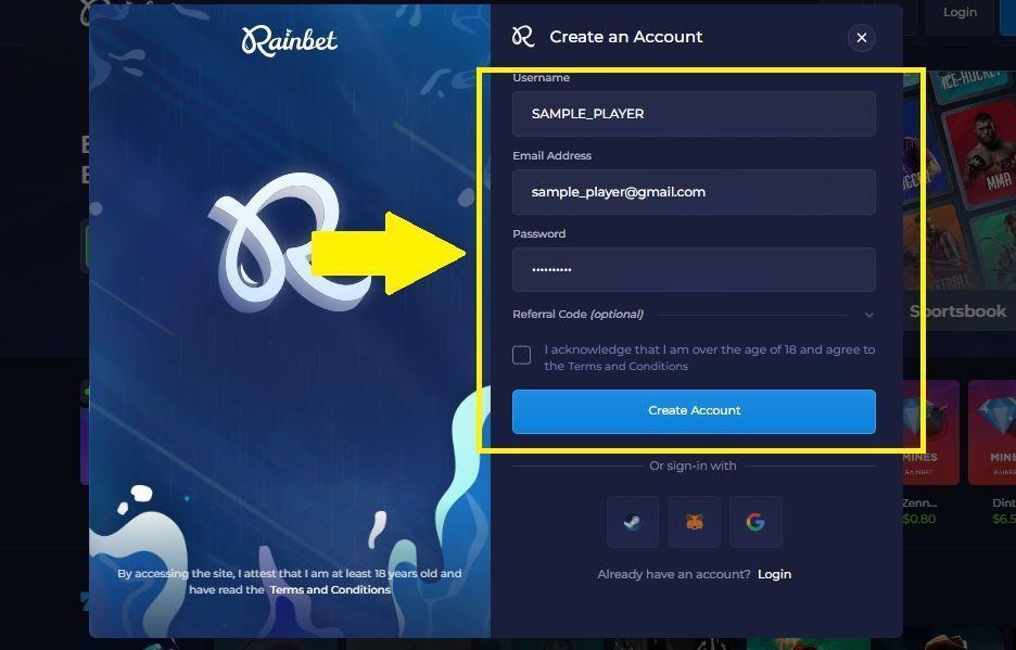 rainbet affiliate code