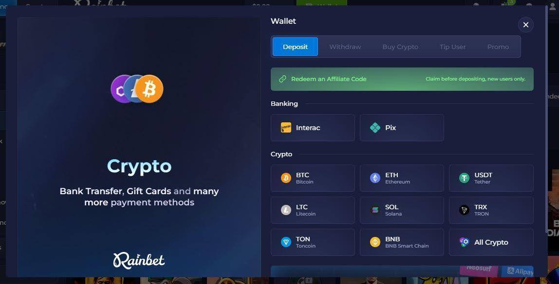 rainbet promo code