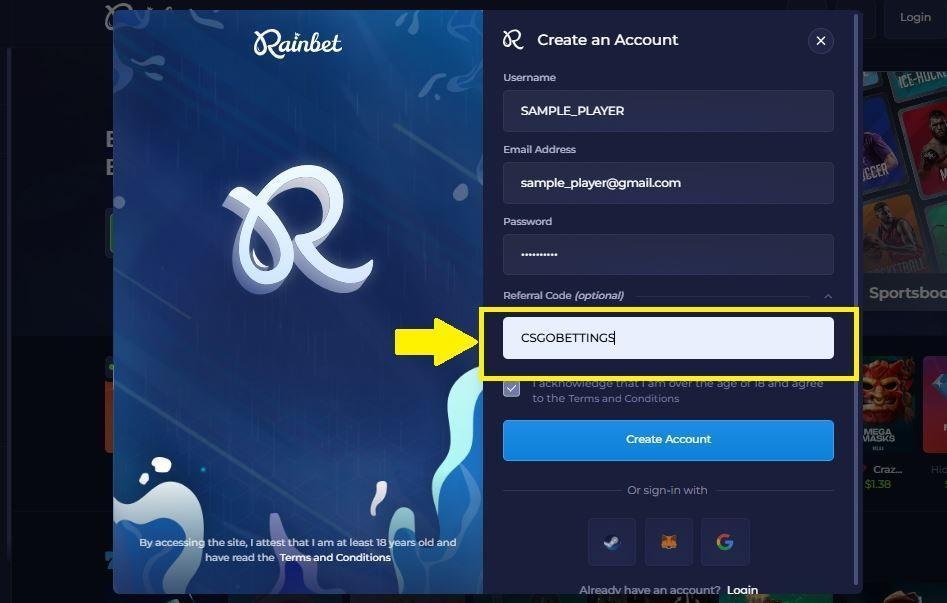 where is rainbet legal