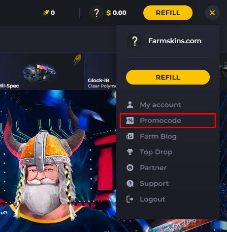 farmskins cod promoțional