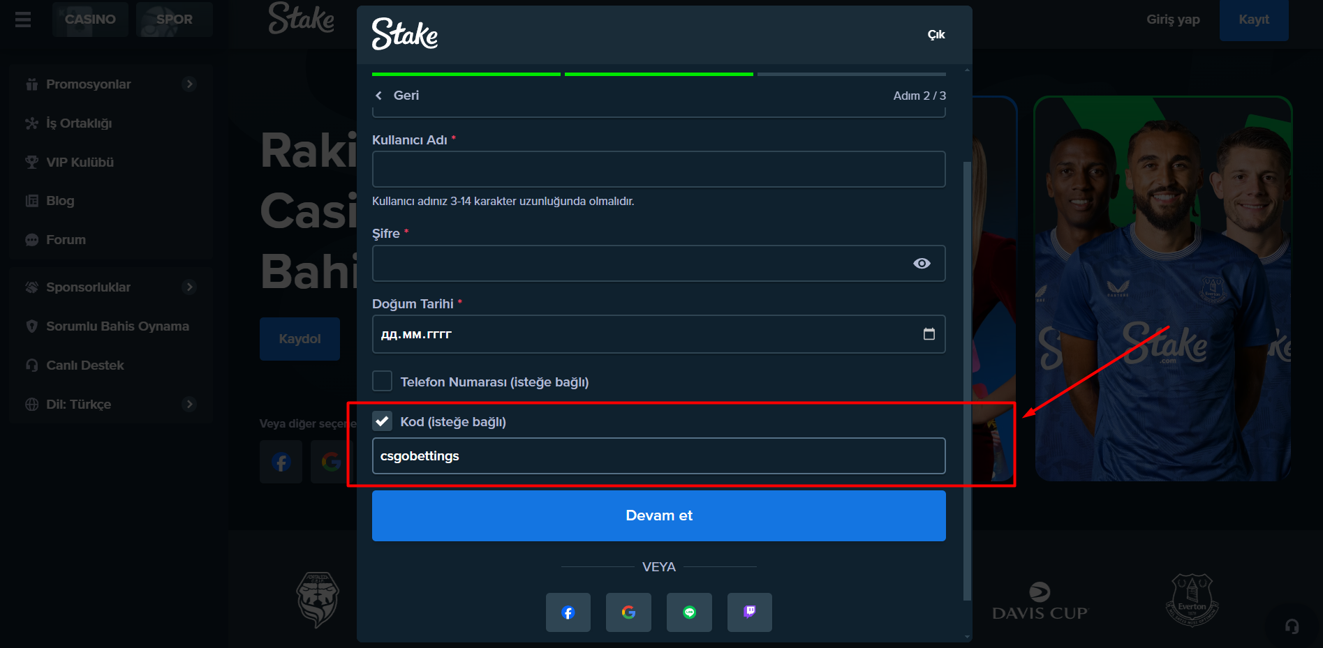 stake bonus kodu