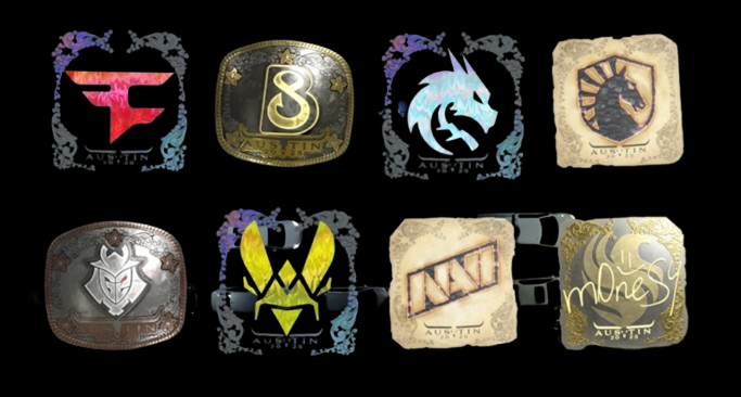 team stickers value major 2025