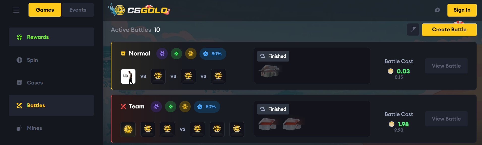 CSGold rakeback bonus