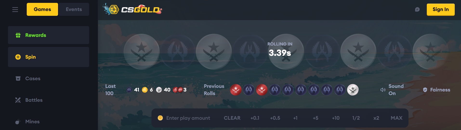 CSGold referral code