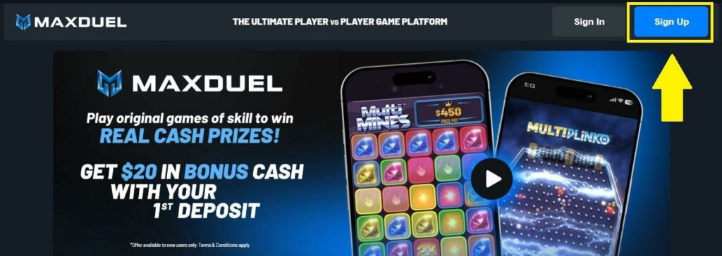maxduel sign up