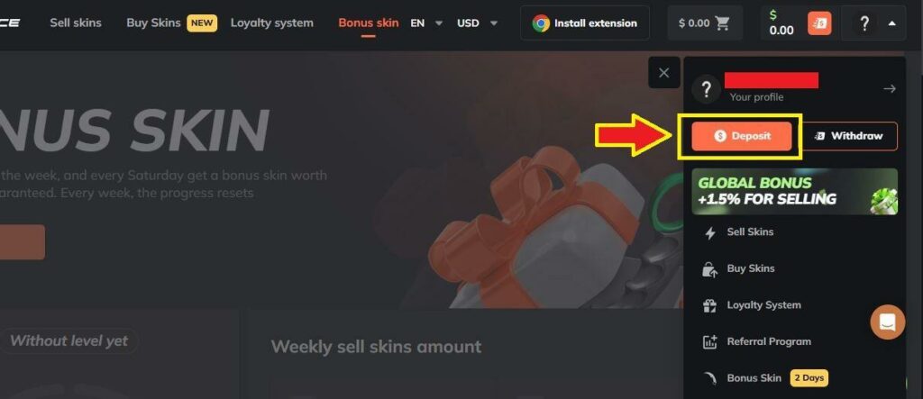 skinplace bonus activation