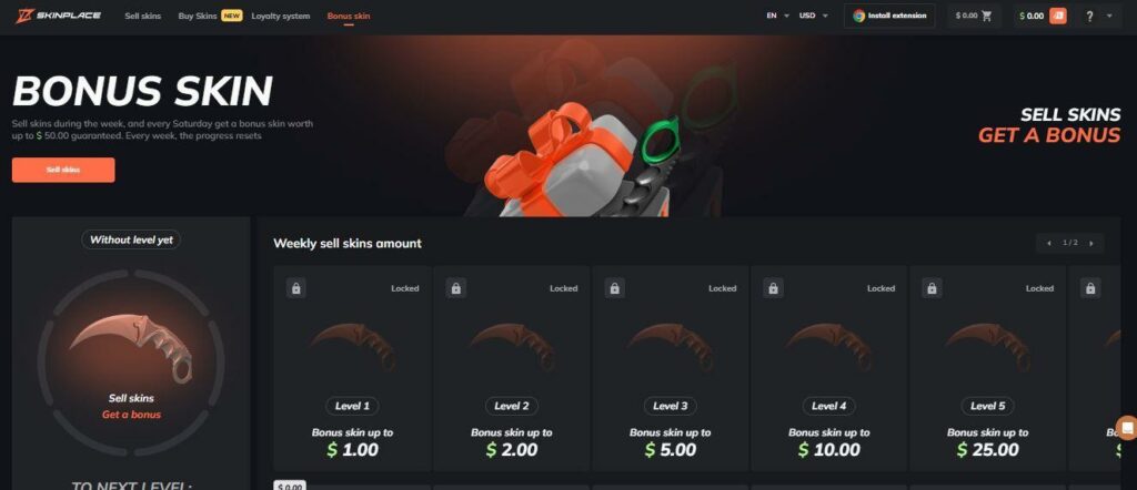 skinplace bonus skins